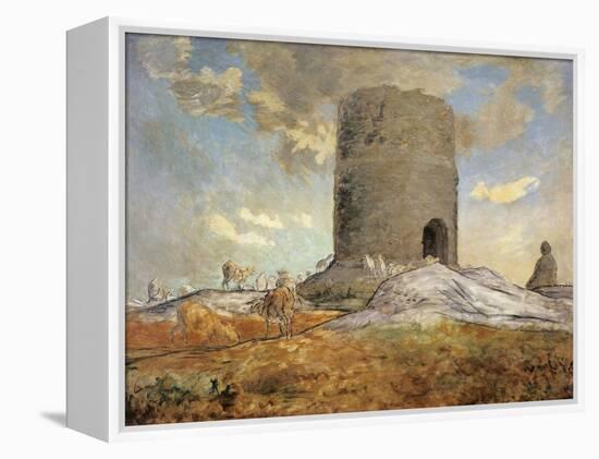 The Tower of Chailly in Barbizon-Jean-François Millet-Framed Premier Image Canvas