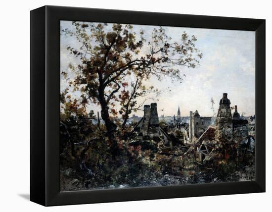 The Tower of Chevalot in the Evening, 1885-Emmanuel Lansyer-Framed Premier Image Canvas