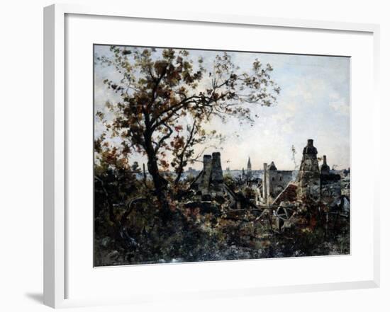 The Tower of Chevalot in the Evening, 1885-Emmanuel Lansyer-Framed Giclee Print