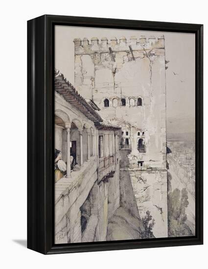 The Tower of Comares (Torre De Comares)-John Frederick Lewis-Framed Premier Image Canvas