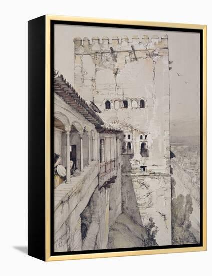 The Tower of Comares (Torre De Comares)-John Frederick Lewis-Framed Premier Image Canvas