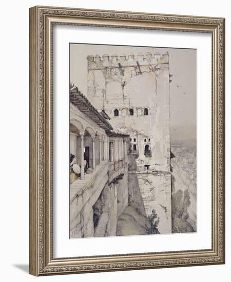 The Tower of Comares (Torre De Comares)-John Frederick Lewis-Framed Giclee Print