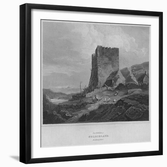 'The Tower of Goldieland, Roxburghshire', 1814-John Greig-Framed Giclee Print