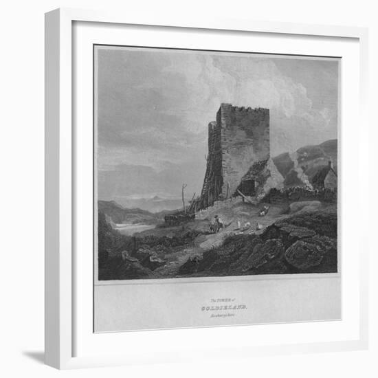 'The Tower of Goldieland, Roxburghshire', 1814-John Greig-Framed Giclee Print