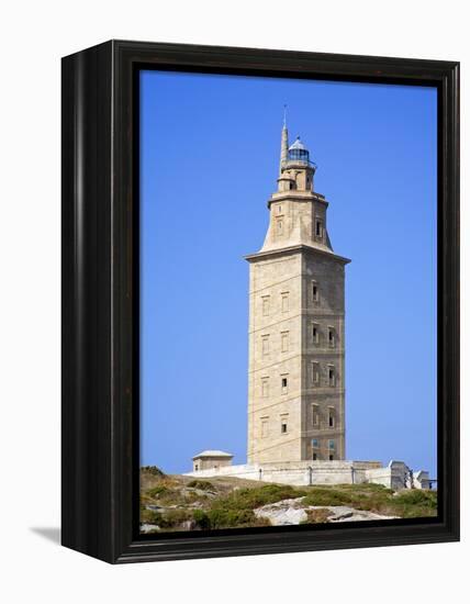 The Tower of Hercules Lighthouse, La Coruna City, Galicia, Spain, Europe-Richard Cummins-Framed Premier Image Canvas