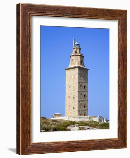 The Tower of Hercules Lighthouse, La Coruna City, Galicia, Spain, Europe-Richard Cummins-Framed Photographic Print