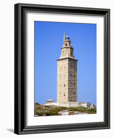 The Tower of Hercules Lighthouse, La Coruna City, Galicia, Spain, Europe-Richard Cummins-Framed Photographic Print