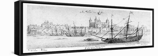 The Tower of London, C.1637-41-Wenceslaus Hollar-Framed Premier Image Canvas