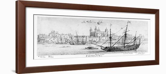 The Tower of London, C.1637-41-Wenceslaus Hollar-Framed Giclee Print