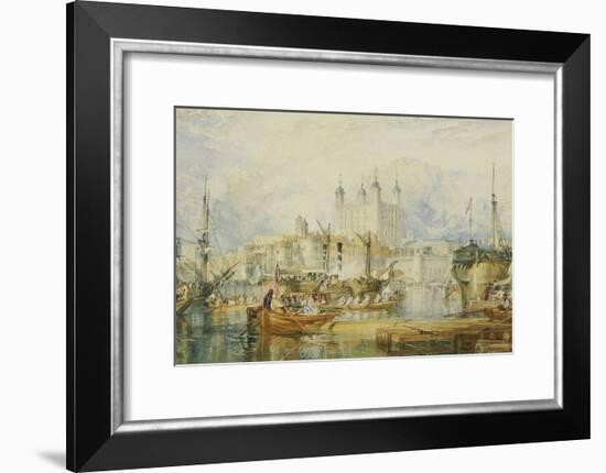 The Tower of London, circa 1825-J. M. W. Turner-Framed Giclee Print