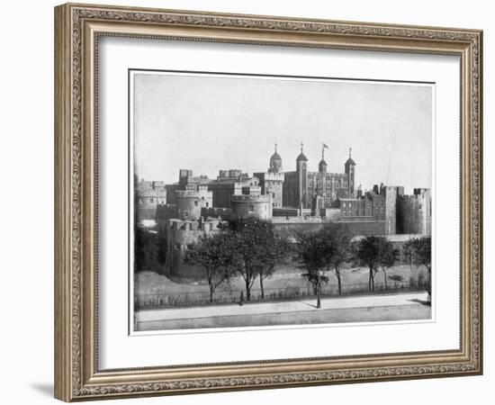 The Tower of London, England, Late 19th Century-John L Stoddard-Framed Giclee Print