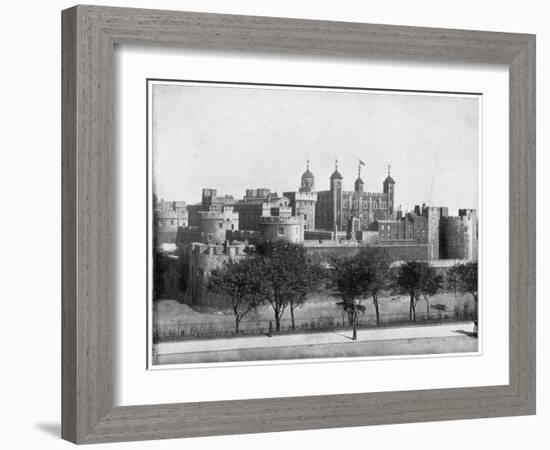 The Tower of London, England, Late 19th Century-John L Stoddard-Framed Giclee Print