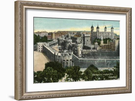 'The Tower of London & Mint, London', c1910-Unknown-Framed Giclee Print