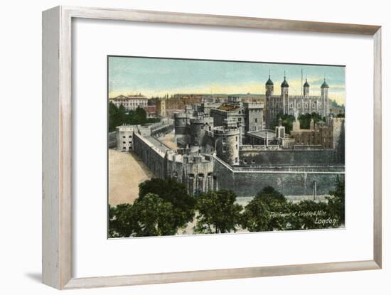 'The Tower of London & Mint, London', c1910-Unknown-Framed Giclee Print