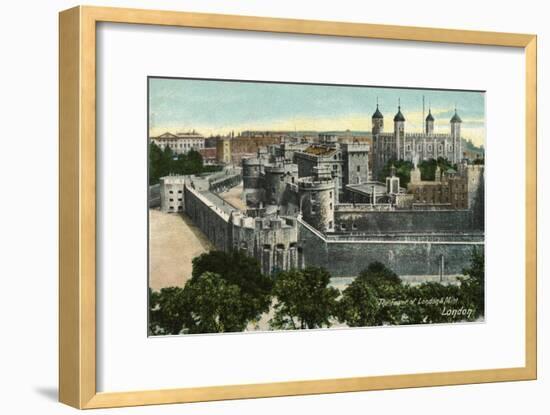 'The Tower of London & Mint, London', c1910-Unknown-Framed Giclee Print