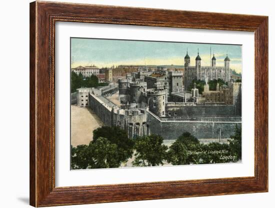 'The Tower of London & Mint, London', c1910-Unknown-Framed Giclee Print