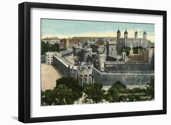 'The Tower of London & Mint, London', c1910-Unknown-Framed Giclee Print