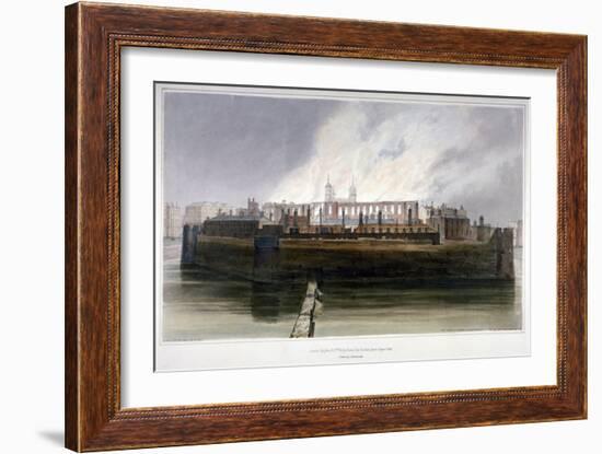 The Tower of London the Morning after the Fire in the Armoury on 30 October 1841-Thomas Shotter Boys-Framed Giclee Print