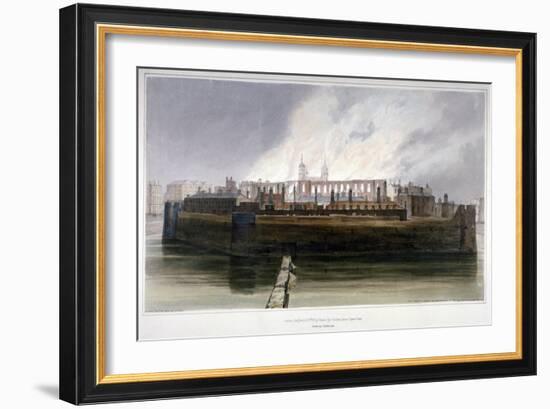 The Tower of London the Morning after the Fire in the Armoury on 30 October 1841-Thomas Shotter Boys-Framed Giclee Print