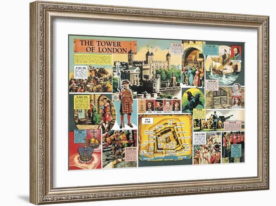 The Tower of London-Ron Embleton-Framed Giclee Print