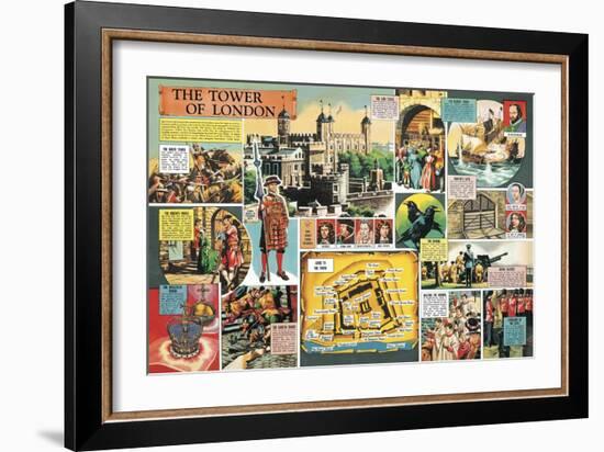 The Tower of London-Ron Embleton-Framed Giclee Print