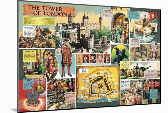 The Tower of London-Ron Embleton-Mounted Giclee Print