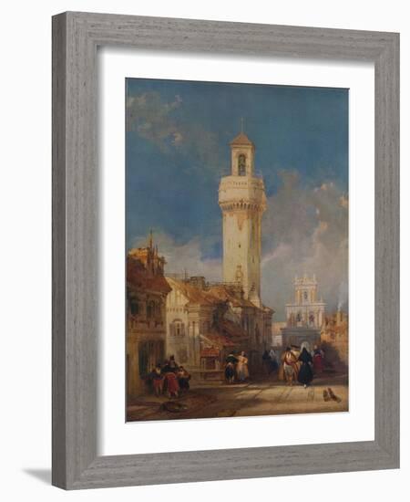 The Tower of the Church of San Nicolás de la Villa, Córdoba, 1834-David Roberts-Framed Giclee Print