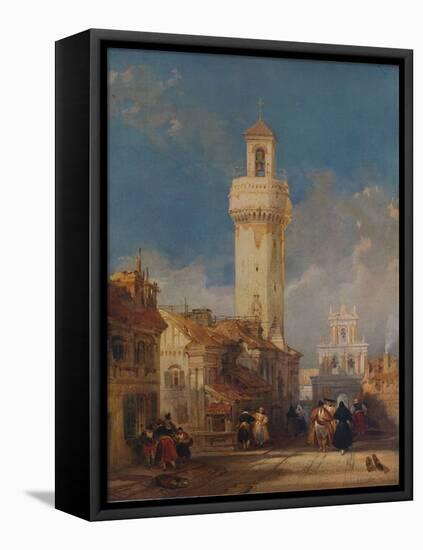 The Tower of the Church of San Nicolás de la Villa, Córdoba, 1834-David Roberts-Framed Premier Image Canvas