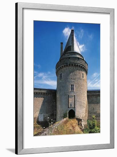 The Tower of the Drawbridge, Chateau of Blain or Groulais, 13th-16th Century, Brittany, France-null-Framed Photographic Print