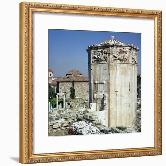 The tower of the winds in Athens, 1st century-Unknown-Framed Photographic Print