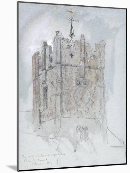 The Tower of Trinity Church, Richmond, 1867-John Ruskin-Mounted Giclee Print
