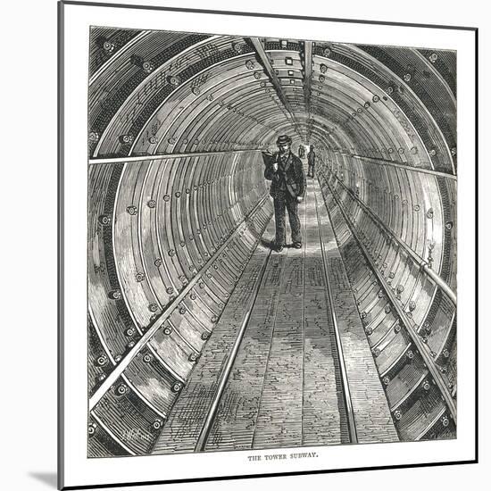 The Tower Tunnel, 1878-Walter Thornbury-Mounted Giclee Print