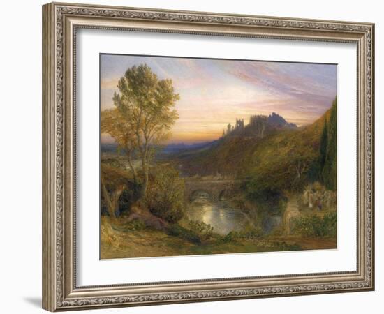 The Towered City (The Haunted Stream), C.1850-75-Samuel Palmer-Framed Art Print