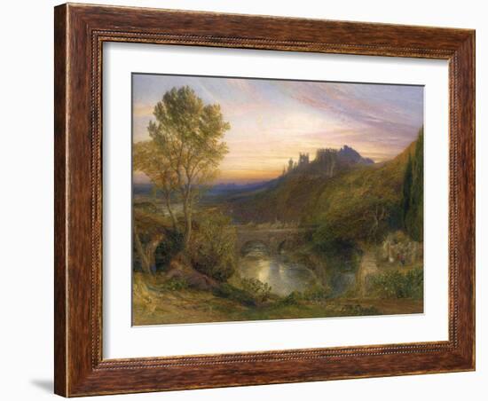 The Towered City (The Haunted Stream), C.1850-75-Samuel Palmer-Framed Art Print