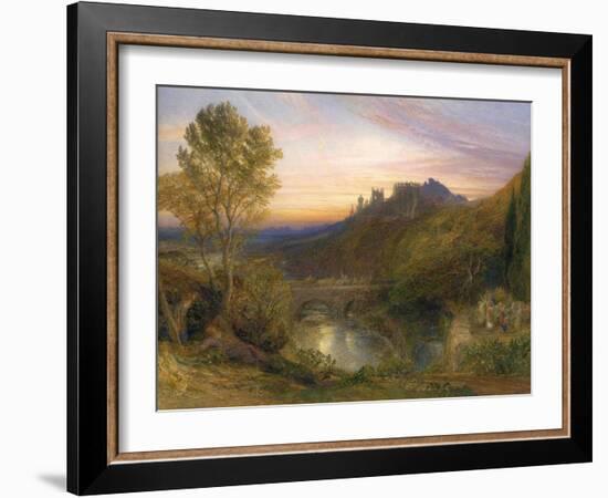 The Towered City (The Haunted Stream), C.1850-75-Samuel Palmer-Framed Art Print