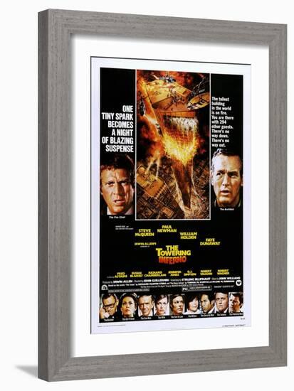 The Towering Inferno-null-Framed Art Print