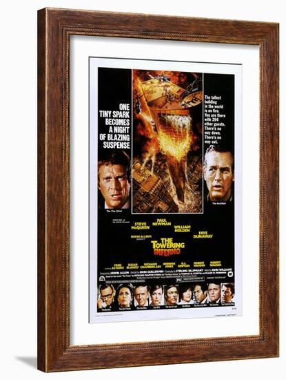 The Towering Inferno-null-Framed Art Print