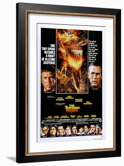 The Towering Inferno-null-Framed Art Print