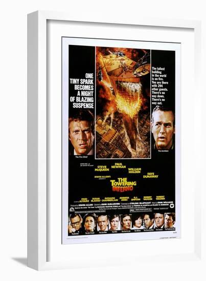 The Towering Inferno-null-Framed Art Print