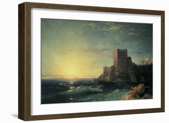 The Towers at Bosporus-Ivan Konstantinovich Aivazovsky-Framed Giclee Print