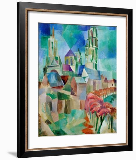 The Towers of Laon, 1912-Robert Delaunay-Framed Giclee Print