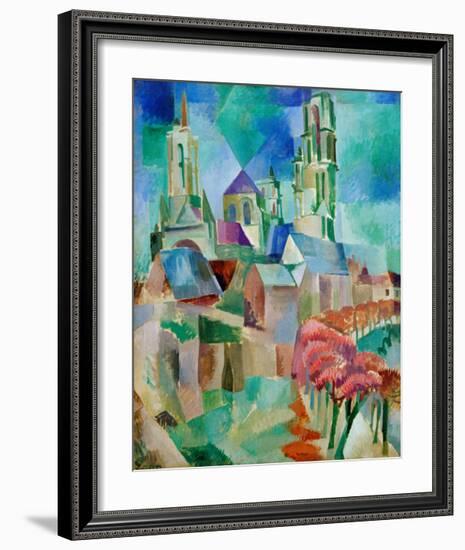 The Towers of Laon, 1912-Robert Delaunay-Framed Giclee Print