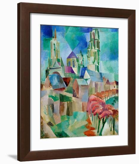 The Towers of Laon, 1912-Robert Delaunay-Framed Giclee Print