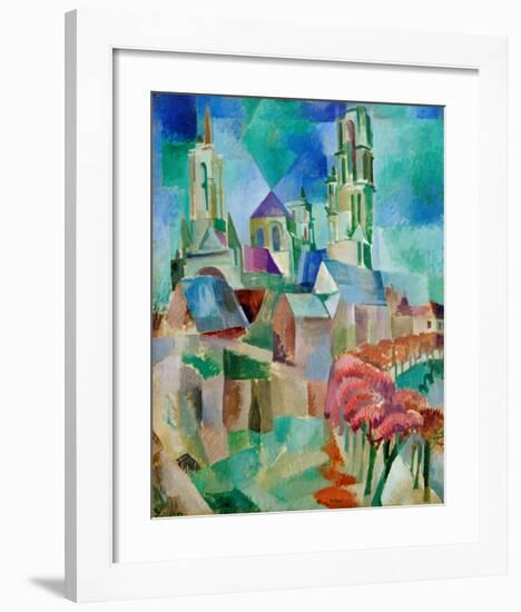 The Towers of Laon, 1912-Robert Delaunay-Framed Giclee Print