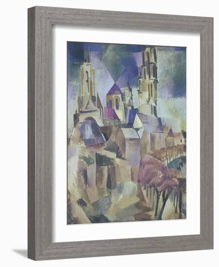 The Towers of Laon, 1912-Robert Delaunay-Framed Giclee Print