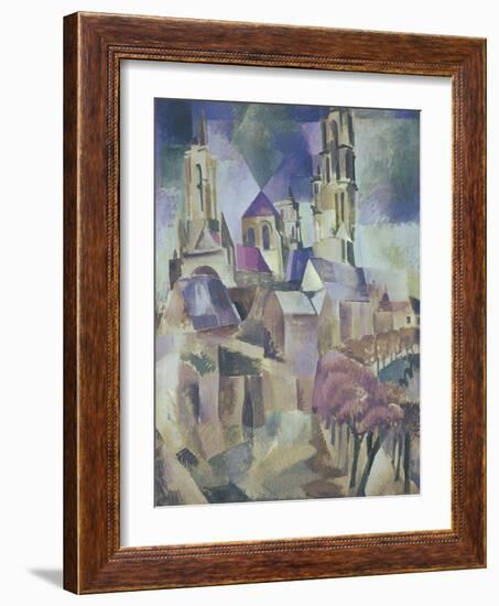 The Towers of Laon, 1912-Robert Delaunay-Framed Giclee Print