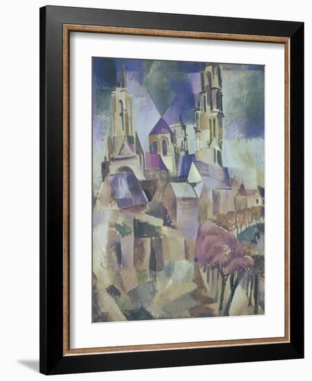 The Towers of Laon, 1912-Robert Delaunay-Framed Giclee Print