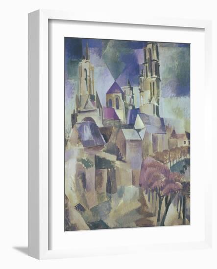 The Towers of Laon, 1912-Robert Delaunay-Framed Giclee Print