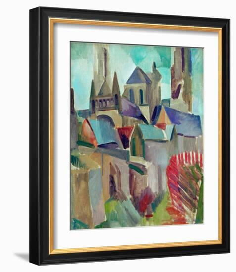 The Towers of Laon Study, 1912-Robert Delaunay-Framed Giclee Print