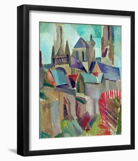 The Towers of Laon Study, 1912-Robert Delaunay-Framed Giclee Print